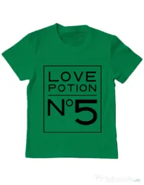 Tricou ADLER copil Love potion Verde mediu