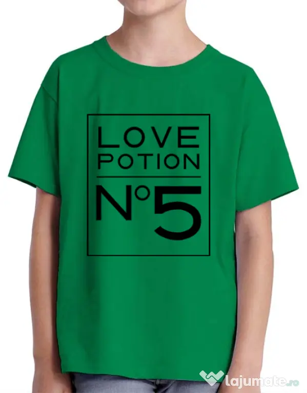 Tricou ADLER copil Love potion Verde mediu