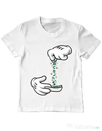 Tricou ADLER copil Magic sparkles Alb