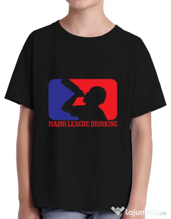 Tricou ADLER copil Major league Negru