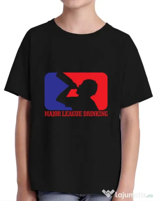 Tricou ADLER copil Major league Negru