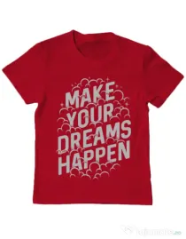 Tricou ADLER copil Make your dreams happen Rosu
