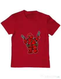 Tricou ADLER copil Marshmallow Merc Rosu