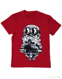 Tricou ADLER copil Minion trooper Rosu