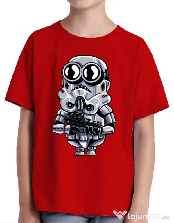 Tricou ADLER copil Minion trooper Rosu