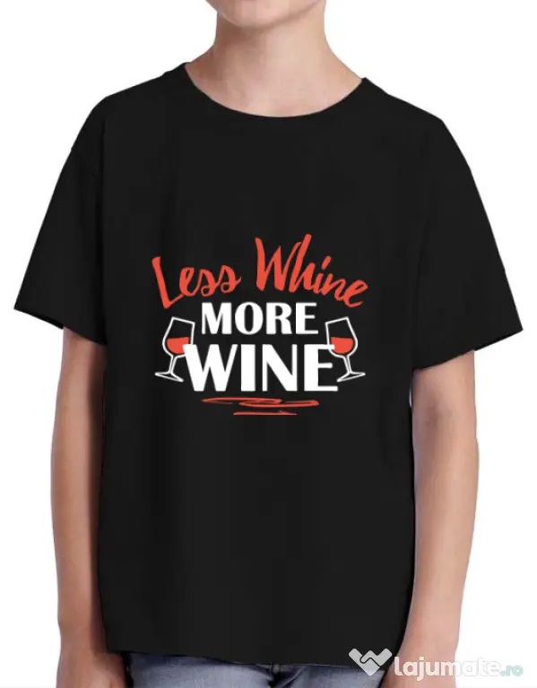 Tricou ADLER copil More wine Negru