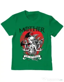 Tricou ADLER copil Mother of dragons Verde mediu
