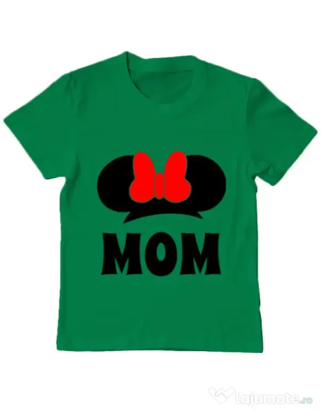 Tricou ADLER copil Mouse mom Verde mediu
