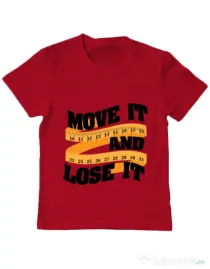Tricou ADLER copil Move it and lose it Rosu