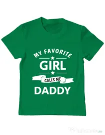 Tricou ADLER copil My favorite girl Verde mediu