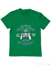 Tricou ADLER copil My reality Verde mediu