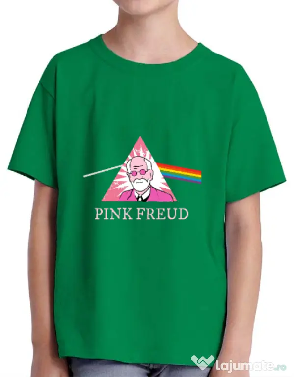 Tricou ADLER copil Pink Freud Verde mediu