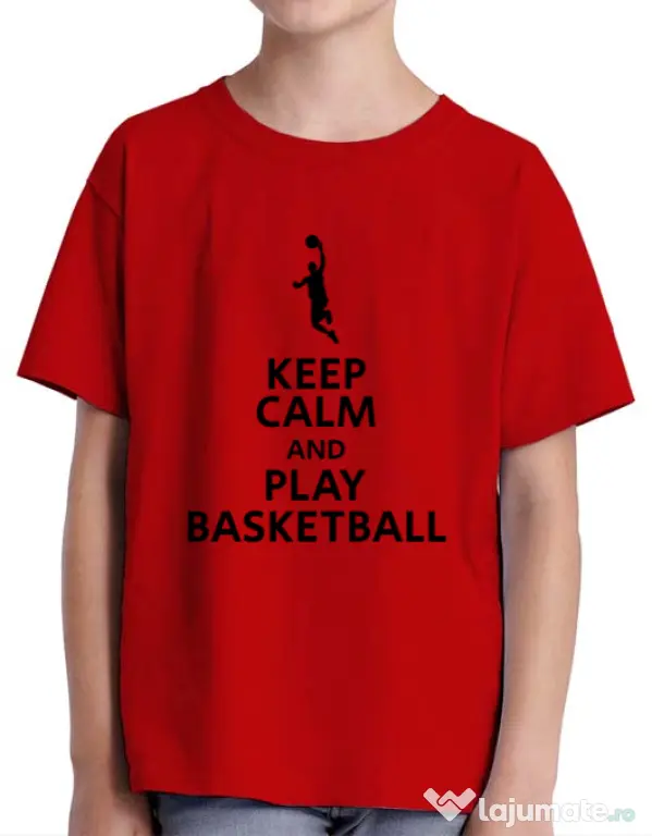Tricou ADLER copil Play basketball Rosu