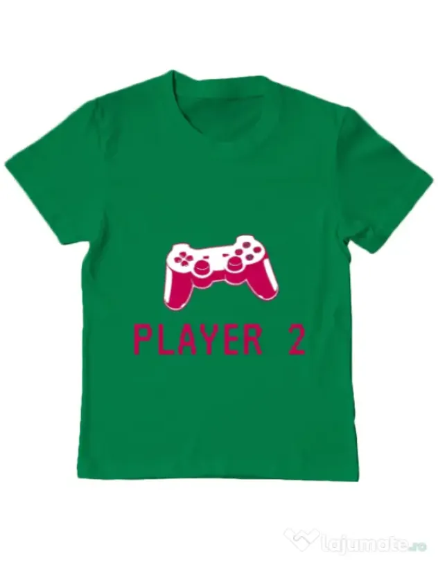 Tricou ADLER copil Player 2 Verde mediu