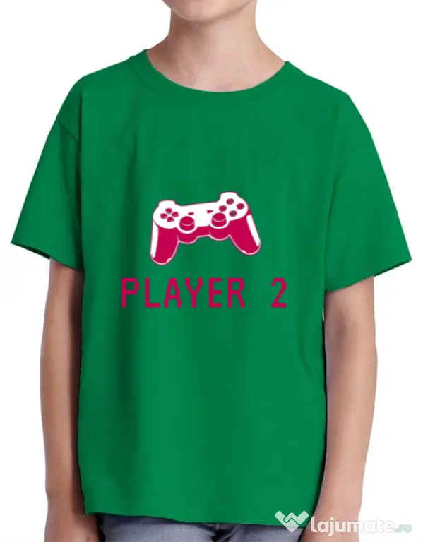 Tricou ADLER copil Player 2 Verde mediu