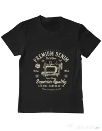 Tricou ADLER copil Premium Denim Negru