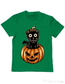 Tricou ADLER copil Pumpcat Verde mediu