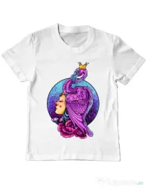 Tricou ADLER copil Queen Alb