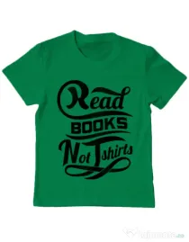 Tricou ADLER copil Read books Verde mediu