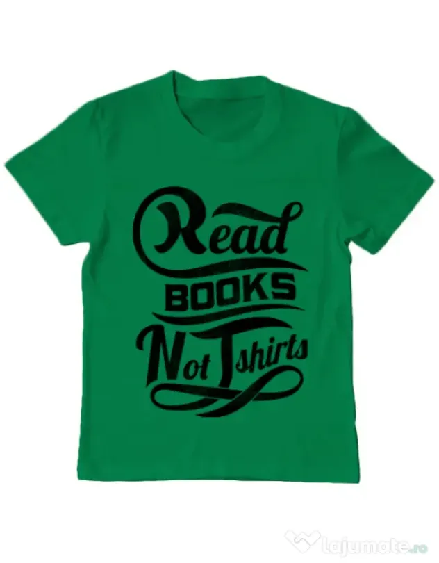 Tricou ADLER copil Read books Verde mediu
