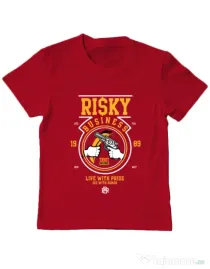 Tricou ADLER copil Risky Business Rosu