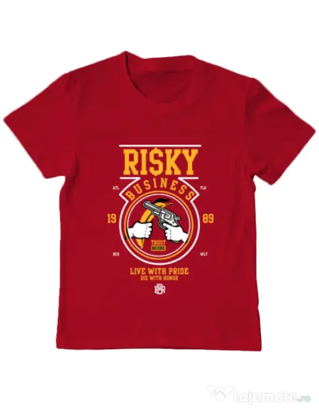 Tricou ADLER copil Risky Business Rosu