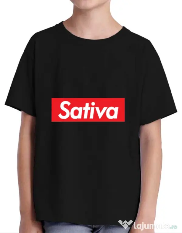 Tricou ADLER copil Sativa Negru