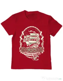 Tricou ADLER copil Ship Rosu