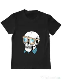 Tricou ADLER copil Skull Holiday Negru