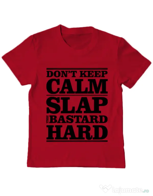 Tricou ADLER copil Slap the bastard Rosu