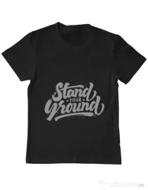 Tricou ADLER copil Stand Your Ground Negru