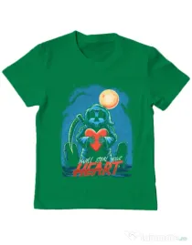 Tricou ADLER copil Steal Heart Verde mediu