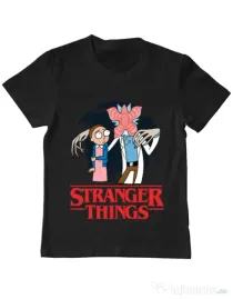 Tricou ADLER copil Stranger Ricks Negru
