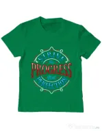 Tricou ADLER copil Strive For Progress Not Perfection Verde mediu