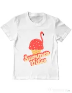 Tricou ADLER copil Summer Vibes Alb