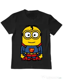 Tricou ADLER copil Super minion Negru