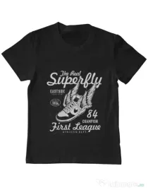 Tricou ADLER copil Superfly Negru