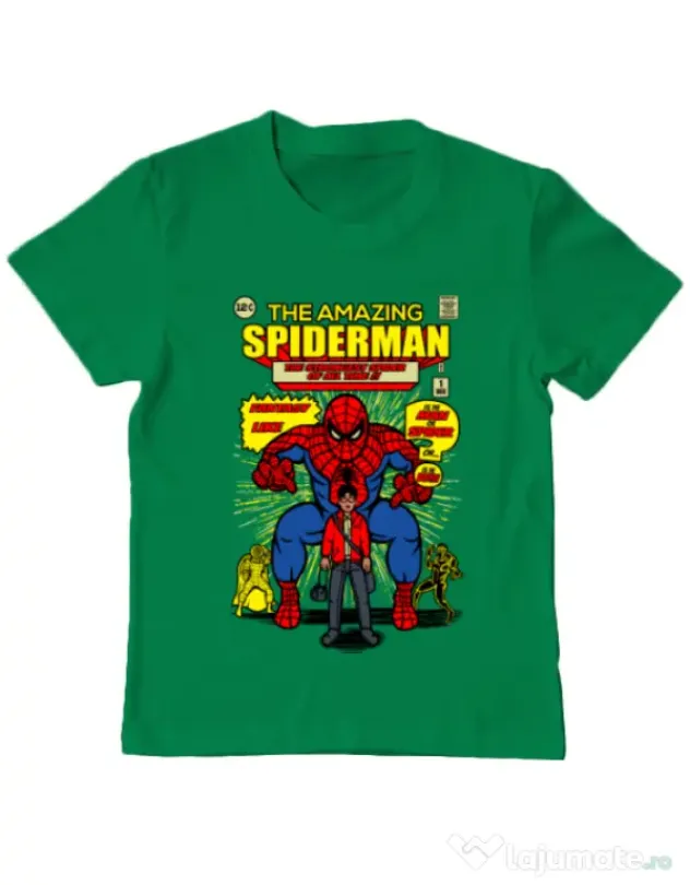 Tricou ADLER copil The Amazing Spiderman Verde mediu