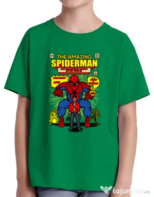 Tricou ADLER copil The Amazing Spiderman Verde mediu