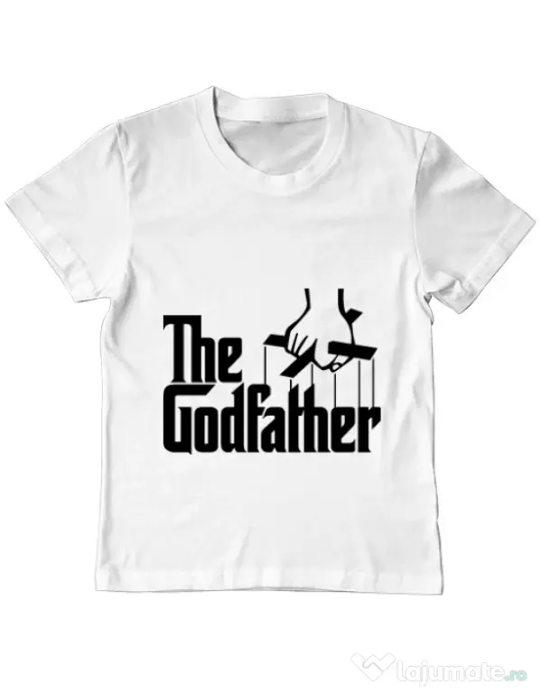 Tricou ADLER copil The godfather Alb