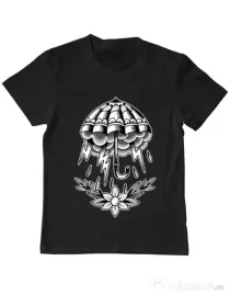 Tricou ADLER copil Umbrella Tattoo Negru