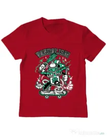 Tricou ADLER copil Vandalism Rosu