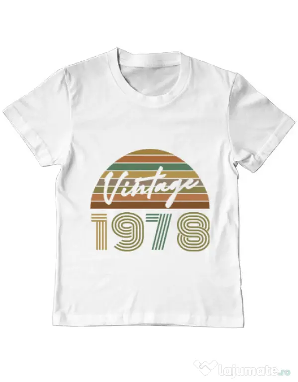 Tricou ADLER copil Vintage 1978 Alb