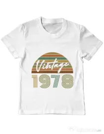 Tricou ADLER copil Vintage 1978 Alb