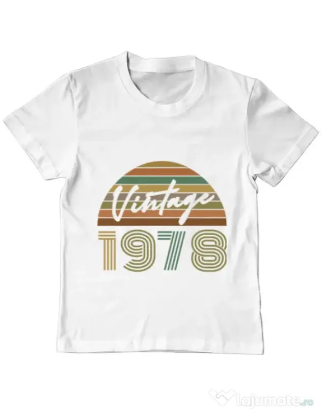 Tricou ADLER copil Vintage 1978 Alb