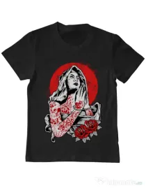 Tricou ADLER copil Virgin Mary Negru