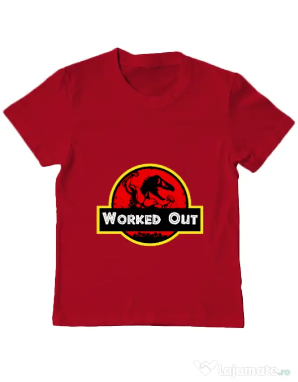 Tricou ADLER copil Worked Out Rosu