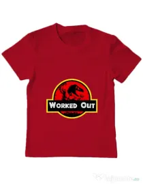 Tricou ADLER copil Worked Out Rosu