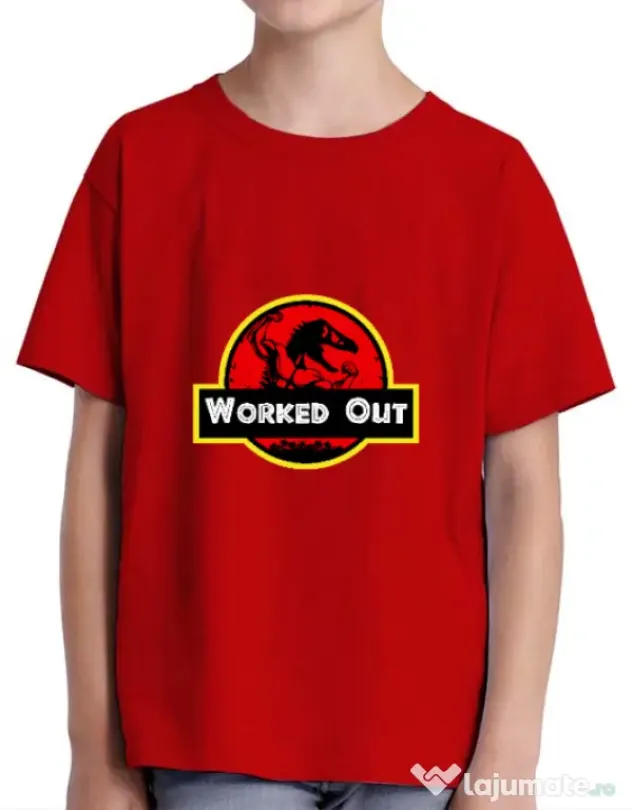 Tricou ADLER copil Worked Out Rosu