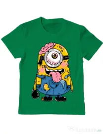 Tricou ADLER copil Zombie minion Verde mediu